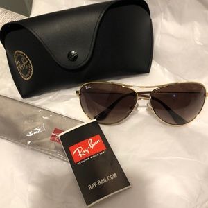 New RayBan Men’s AVIATOR SunGlasses RB3293 Gold